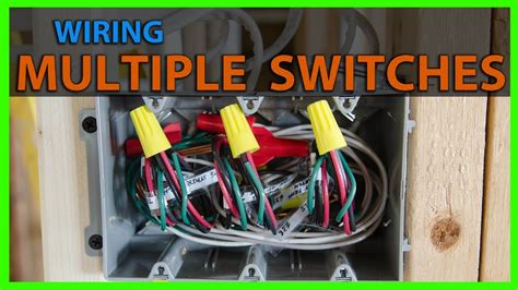 common wire hot in 3 switch junction box|multi gang box wire pairing.